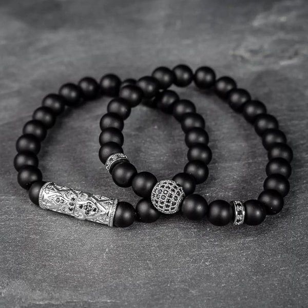 Best silver Beaded Bracelet For men